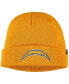 ფოტო #1 პროდუქტის Men's Gold Los Angeles Chargers Secondary Cuffed Knit Hat