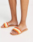 Фото #1 товара ASOS DESIGN Flora woven flat sandal in multi