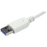 Фото #8 товара StarTech.com 4-Port Portable USB 3.0 Hub with Built-in Cable - USB 3.2 Gen 1 (3.1 Gen 1) Type-A - USB 3.2 Gen 1 (3.1 Gen 1) Type-A - 5000 Mbit/s - Silver,White - Aluminum - Plastic - Power