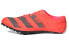 Фото #1 товара adidas Adizero Finesse Spikes 耐磨 低帮 跑步鞋 男女同款 橙黑 / Кроссовки Adidas Adizero Finesse EG6173