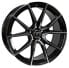 V1 Wheels V1 schwarz hochglanzpoliert 8x18 ET35 - LK5/120 ML72.6