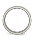 ფოტო #3 პროდუქტის Titanium Brushed Beveled Edge Wedding Band Ring