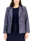 Фото #1 товара Plus Size Faux-Double-Breasted Blazer