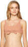 Body Glove Women's 171403 Kate Crop Bikini Top Swimsuit with Front Tie Size L