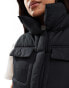 Threadbare padded gilet in black