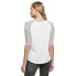 ფოტო #2 პროდუქტის BUILD YOUR BRAND 3/4 Contrast Raglan 3/4 sleeve T-shirt