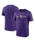 Фото #2 товара Men's Purple Minnesota Vikings Horizontal Lockup Legend T-shirt