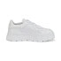 Фото #2 товара Puma Mayze Stack NU Leather 38844401 Womens White Lifestyle Sneakers Shoes