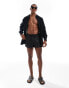 Фото #3 товара ASOS DESIGN super short swim short in black with eyelet detail