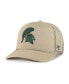 Men's Khaki Michigan State Spartans Foam Front Mesh Trucker Snapback Hat