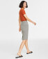 ფოტო #4 პროდუქტის Women's Double-Weave Pencil Skirt, Created for Macy's