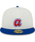 Men's Stone, Royal Atlanta Braves Retro 59FIFTY Fitted Hat