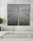 Фото #2 товара Pebble Road Textured Metallic Hand Painted Wall Art by Martin Edwards, 48" x 24" x 1.5"