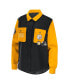 Women's Black Pittsburgh Steelers Snap-Up Shirt Jacket
