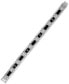Men's Diamond (1/8 ct. t.w.) & Black Enamel Bracelet in Stainless Steel