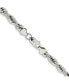 ფოტო #3 პროდუქტის Stainless Steel 7mm Rope Chain Necklace