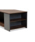 Thornton Modern and Contemporary 39.4" Two-Tone and Finished Wood Storage Coffee Table