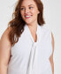 ფოტო #3 პროდუქტის Plus Size Bow Top