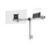 Durable Monitor mount for 1 screen and 1 tablet - Clamp/Bolt-through - 8 kg - 53.3 cm (21") - 86.4 cm (34") - 100 x 100 mm - Silver