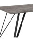 Фото #4 товара Maya Rectangular Dining Table - Wood Finish Kitchen Table With Retro Hairpin Legs