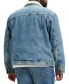 ფოტო #2 პროდუქტის Men's Big & Tall Sherpa Fleece Trucker Jacket