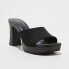 Фото #1 товара Women's Darla Platform Mule Heels - A New Day Black 9.5