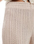 Фото #3 товара NA-KD crochet trousers in beige