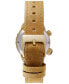 ფოტო #4 პროდუქტის Women's Jane Brown Leather Strap Watch 35mm