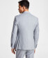 Фото #3 товара Men's Slim-Fit Wool Sharkskin Suit Jacket, Created for Macy's