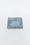 Фото #5 товара Мини-юбка денимовая с контрастными элементами ZARA Trf