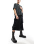 Фото #1 товара ASOS DESIGN 3/4 length 4 pocket parachute shorts in black