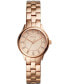 ფოტო #1 პროდუქტის Women's Modern Sophisticate Three Hand Rose Gold Tone Stainless Steel Watch 30mm