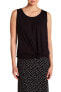 Фото #1 товара Max Studio Knot Front Tank Top Women's sz. Small (Black) 152237