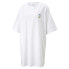 Фото #1 товара Puma Downtown Graphic Crew Neck Short Sleeve T-Shirt Dress Womens White Casual 5