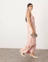 Фото #2 товара ASOS EDITION embellished matte disc sequin column midi dress in light pink