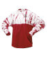 Women's Red Wisconsin Badgers Tie-Dye Long Sleeve Jersey T-shirt