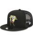 Фото #1 товара Men's Black SpongeBob SquarePants Trucker 9FIFTY Snapback Hat