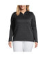 ფოტო #1 პროდუქტის Plus Size School Uniform Sweater Fleece Quarter Zip Pullover