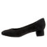 Фото #4 товара Trotters Lola T1561-003 Womens Black Extra Narrow Suede Pumps Heels Shoes 8