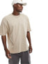 ASOS DESIGN oversized t-shirt in beige with back souvenir print