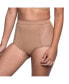 Фото #1 товара Plus Size Nude Shade Smooth High Waisted Brief Panty