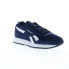 Фото #2 товара Reebok Glide Ripple Mens Blue Suede Lace Up Lifestyle Sneakers Shoes 7