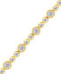 Фото #3 товара Diamond Bezel Link Bracelet (2 ct. t.w.) in 10k Gold