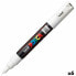 Felt-tip pens POSCA PC-1M White Black (6 Units)