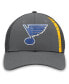 Men's Charcoal St. Louis Blues Authentic Pro Home Ice Trucker Snapback Hat