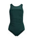 ფოტო #3 პროდუქტის Women's D-Cup Chlorine Resistant Smoothing Control Mesh High Neck One Piece Swimsuit