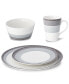 Посуда для сервировки стола Noritake Colorscapes Layers 4 Piece Coupe Place Setting Черный - фото #2