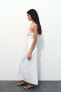 Фото #4 товара Платье миди из габардина с завязками ZARA