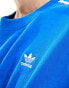 adidas Originals three stripe sweatshirt in bluebird