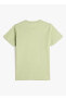 Baskılı Yeşil Erkek Çocuk T-shirt 3skb10183tk